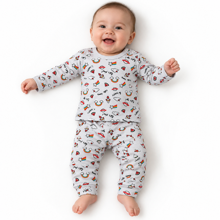 Katjie bodysuit printed space shapes shape 235