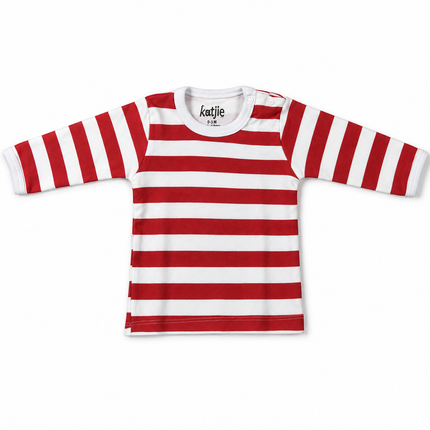 Katjie bodysuit printed red lines 235