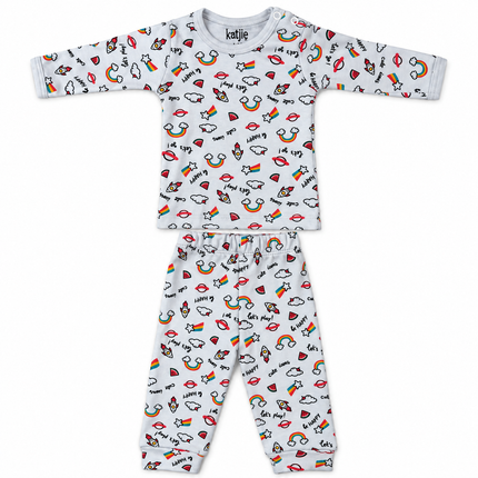 Katjie bodysuit printed space shapes shape 235