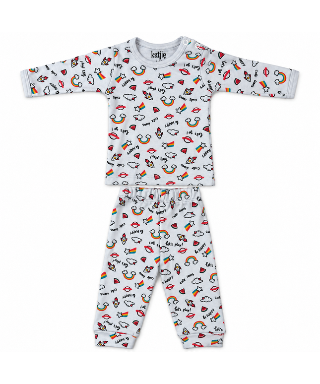 Katjie bodysuit printed space shapes shape 235