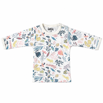 Katjie bodysuit printed leaves shape 235