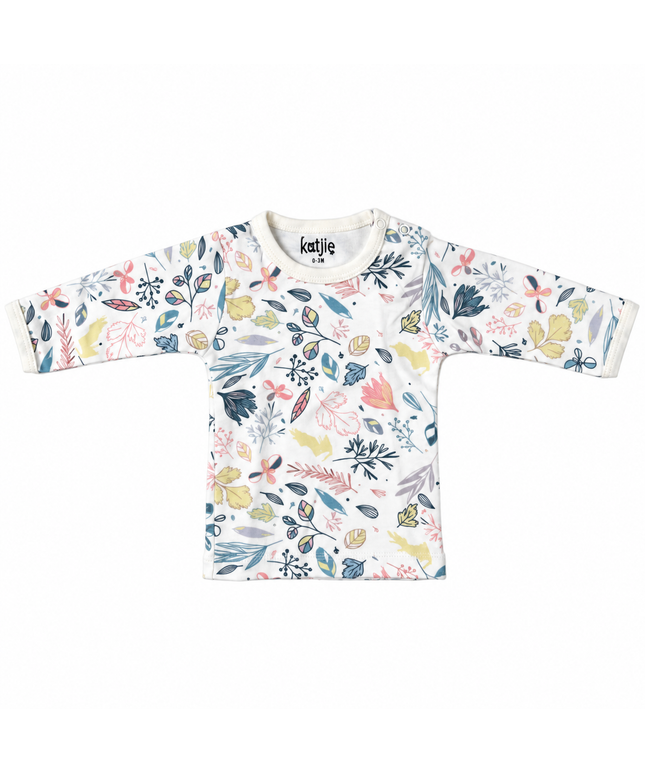 Katjie bodysuit printed leaves shape 235