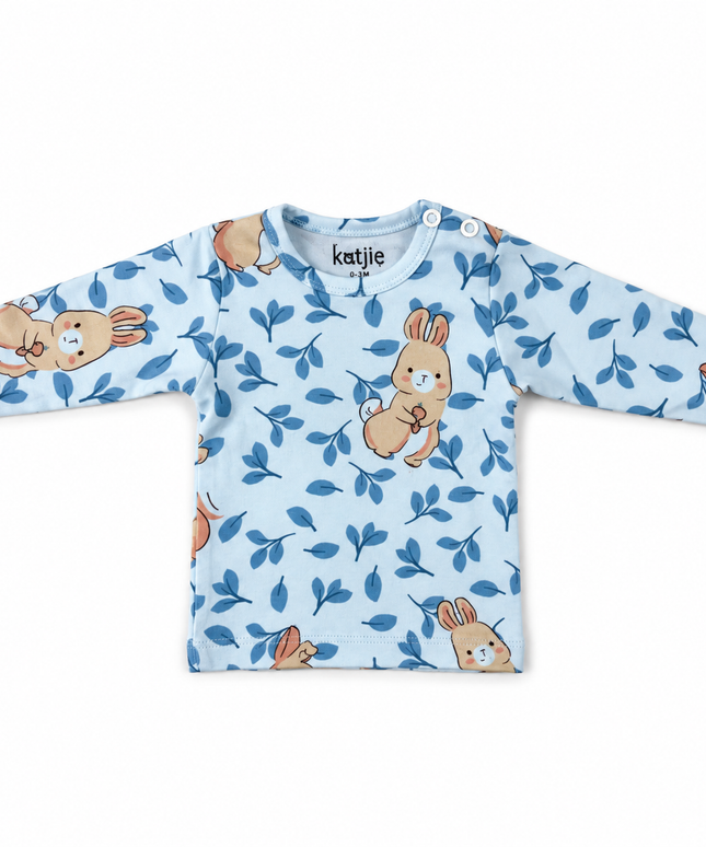 Katjie bodysuit printed blue Rabbit 235