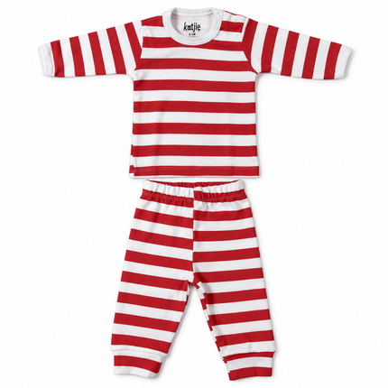 Katjie bodysuit printed red lines 235