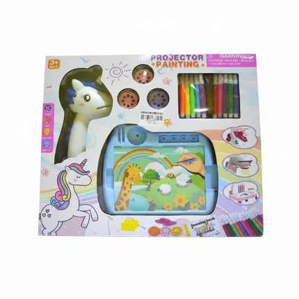 Unicorn Projector Painting Set for Kids| مجموعة الرسم بالبروجكتور للأطفال – يونيكورن