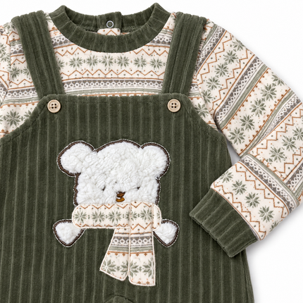 Full Moon Baby Winter Bear Romper 150020