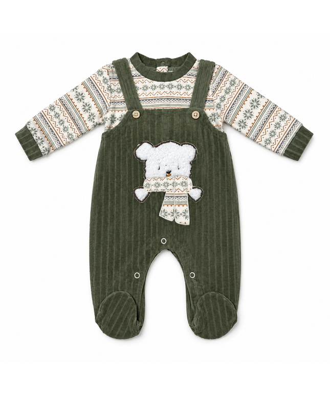 Full Moon Baby Winter Bear Romper 150020