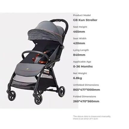 gb Kun Lightweight Compact Stroller
