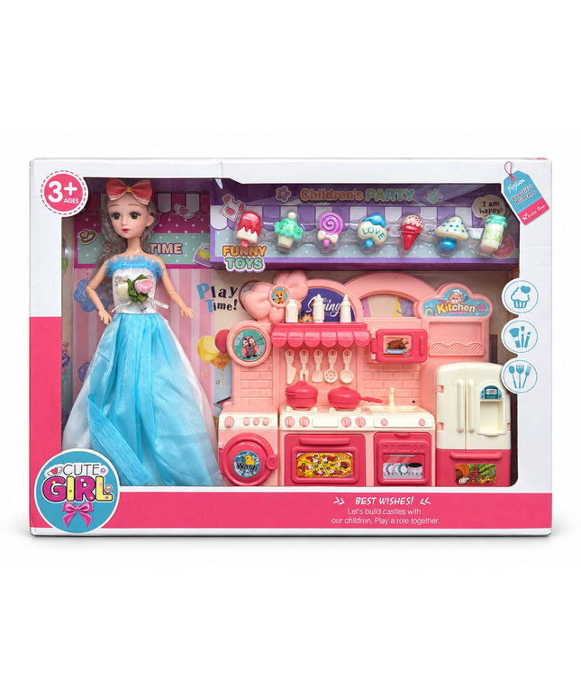Doll Kitchen Playset