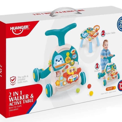 2 in 1 First Steps Baby Walker Sounds and Lights | مشاية أطفال 2 في 1 مع أصوات وأضواء من First Steps