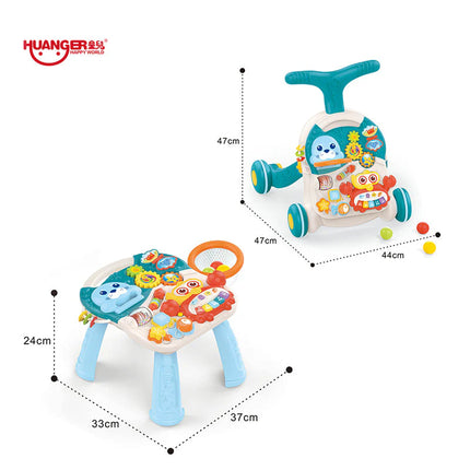 2 in 1 First Steps Baby Walker Sounds and Lights | مشاية أطفال 2 في 1 مع أصوات وأضواء من First Steps