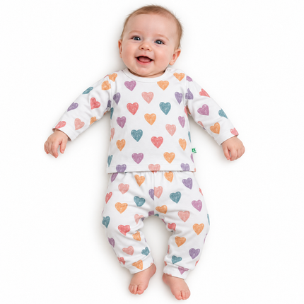 Katjie bodysuit printed hearts shape 235