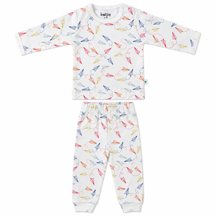 Katjie bodysuit printed paper plane shape 235