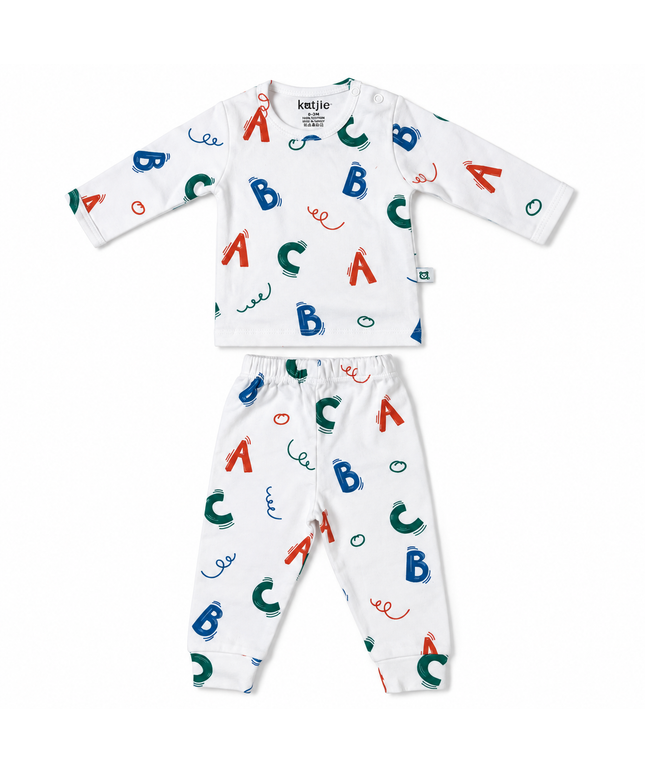 Katjie bodysuit printed letters shape 235