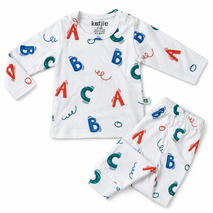 Katjie bodysuit printed letters shape 235
