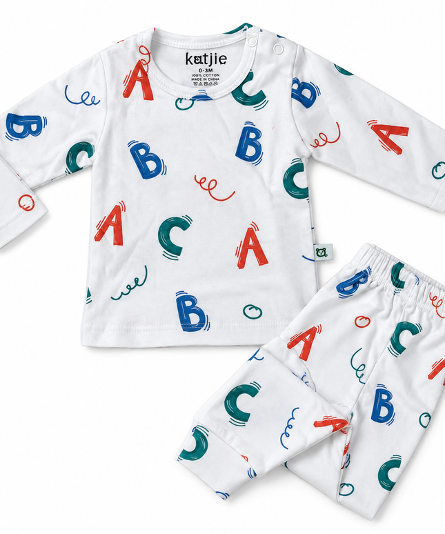 Katjie bodysuit printed letters shape 235
