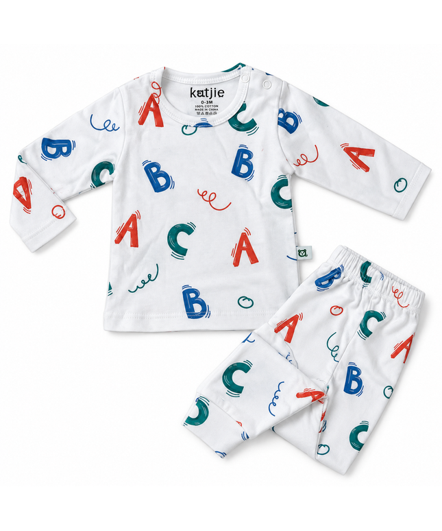 Katjie bodysuit printed letters shape 235