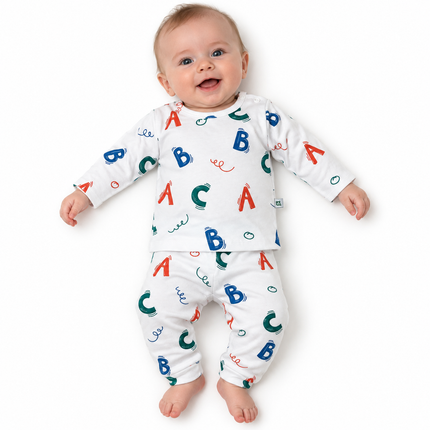 Katjie bodysuit printed letters shape 235