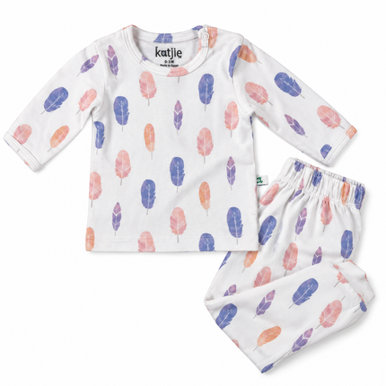 Katjie bodysuit printed feather shape 235