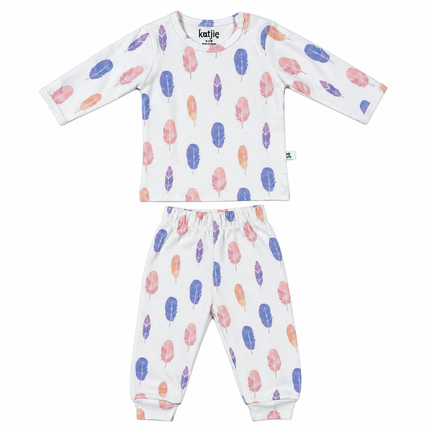 Katjie bodysuit printed feather shape 235