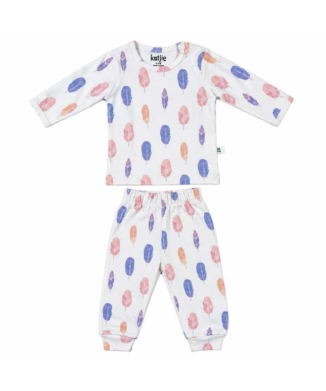 Katjie bodysuit printed feather shape 235