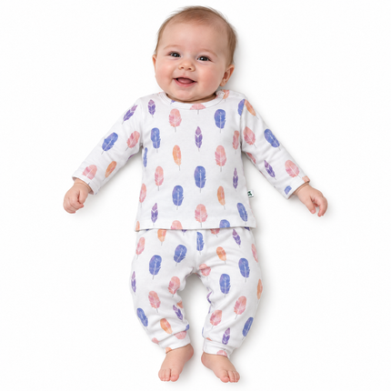 Katjie bodysuit printed feather shape 235