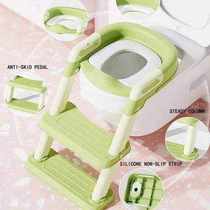 بوتي سيليكون بسلم - Potty Seat