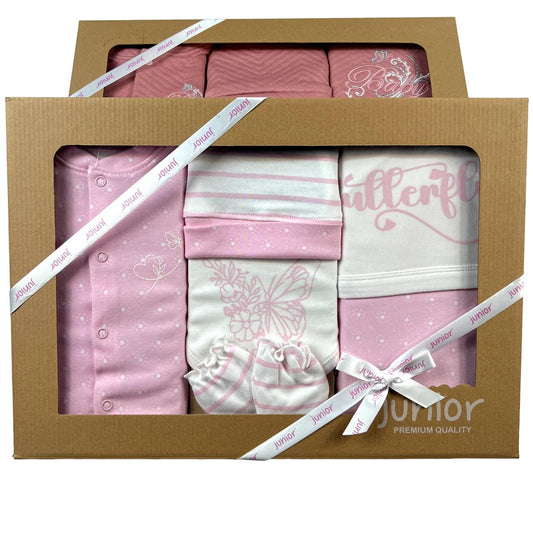 Junior Gift Box Set Baby Girl - Butterfly 5 Pieces