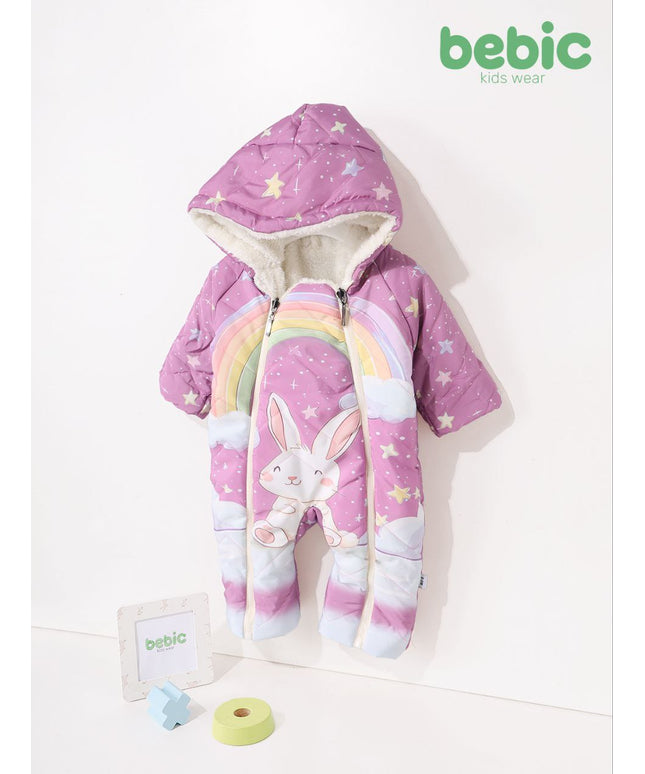 سالوبيت وتر بروف دبل فيس  ارنوبة فرو مطرز ووتر بروف مطبوع