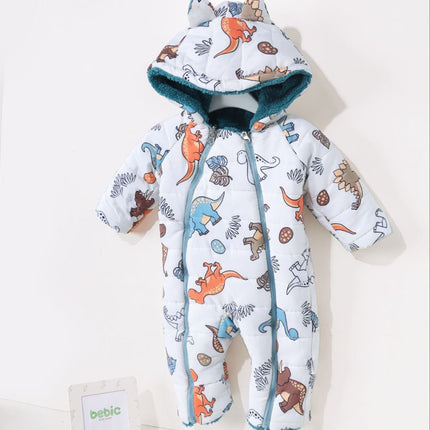 سالوبيت وتر بروف دبل فيس  ديناصورات فرو مطرز ووتر بروف