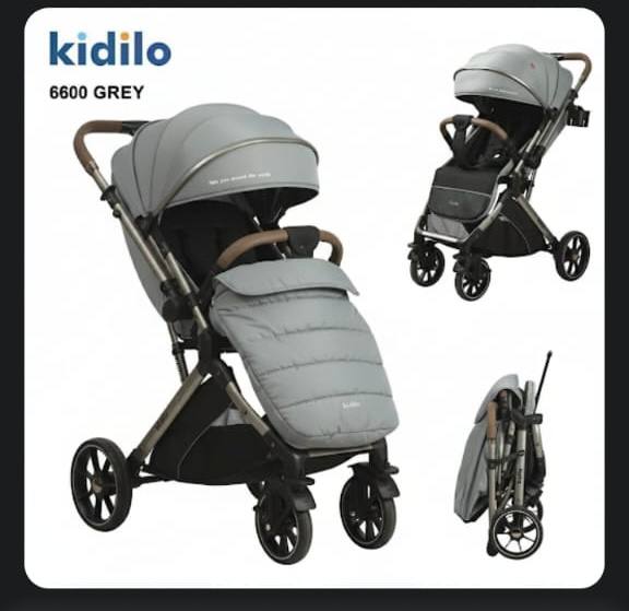 Kidilo Stroller 6600F With Cover |  عربية كيديلو بغطاء شتوى