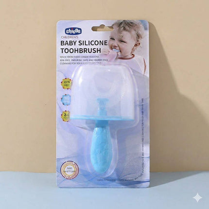 Chicco children's toothbrush with cover | فرشه اسنان اطفال شيكو بالغطاء