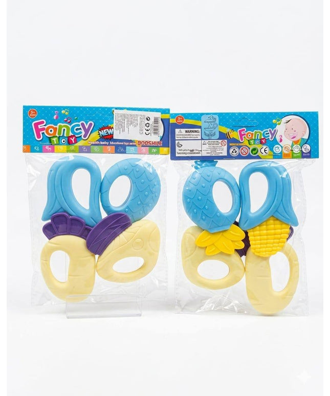 A set of teething rings 4*1 | مجموعه شخاليل عضاضه ٤*١