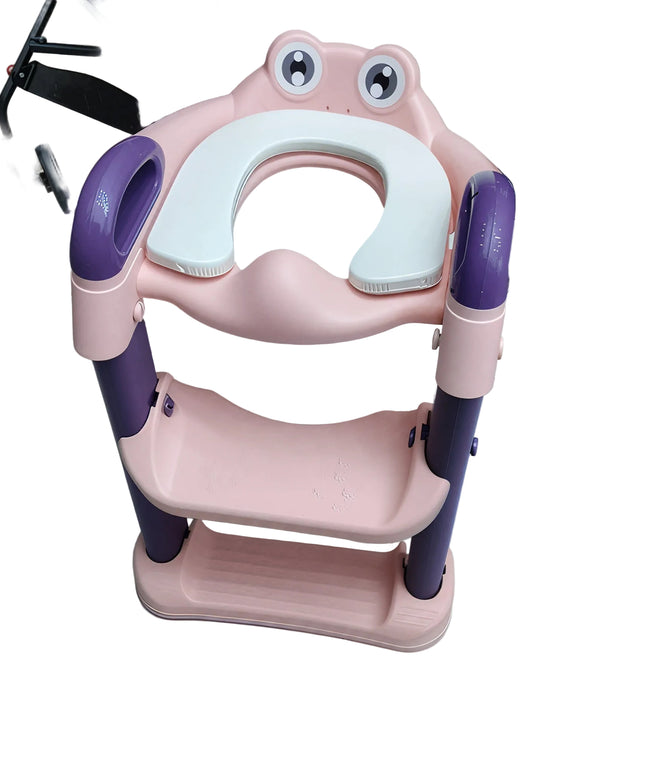 سلم بوتى عيون متبطن  - Potty Padded Seat with Frog Eye