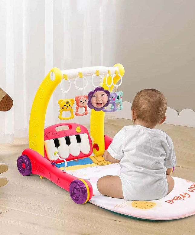 2 in 1 Multifunctional Baby Pedal Piano & Baby Walker - مشايه و بيانو