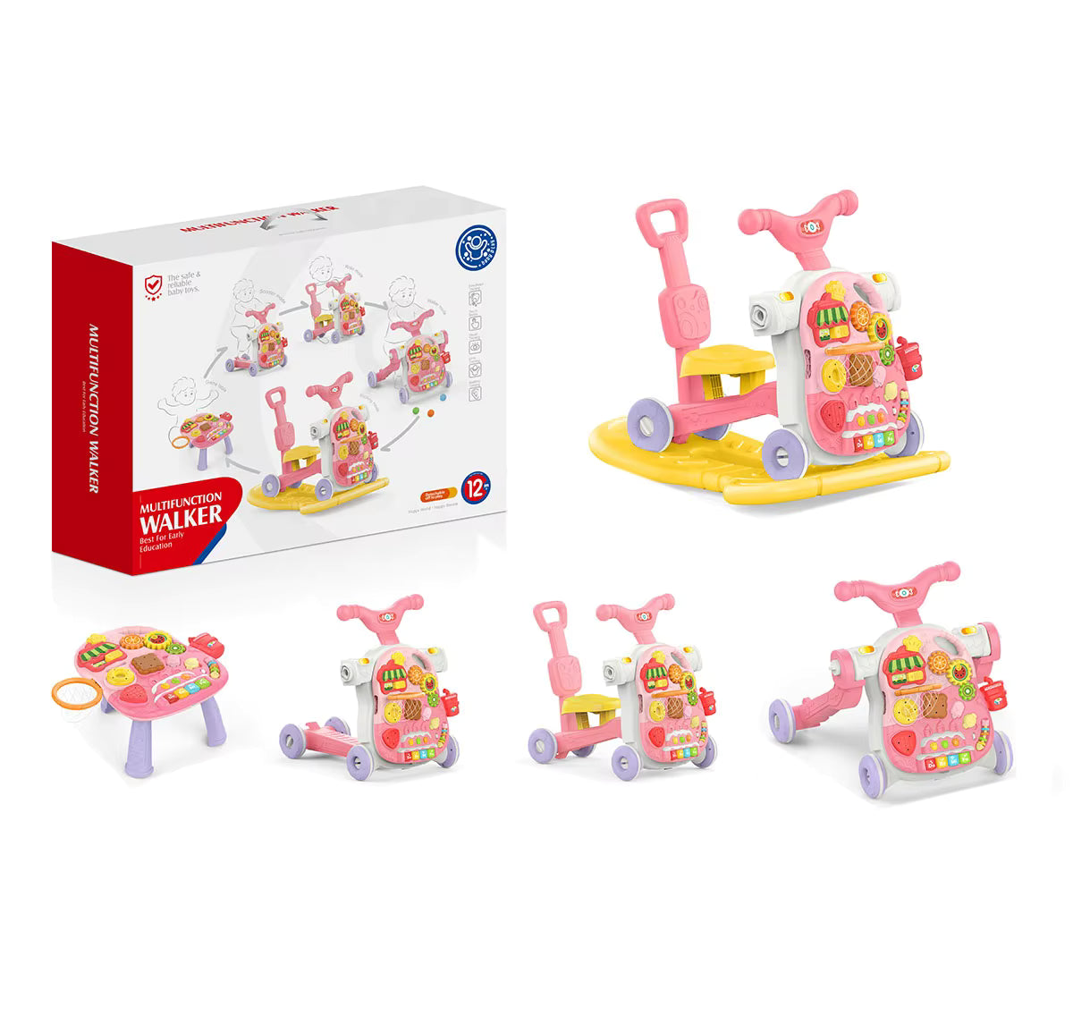 5 in 1 Multifunctional Walker & Detachable