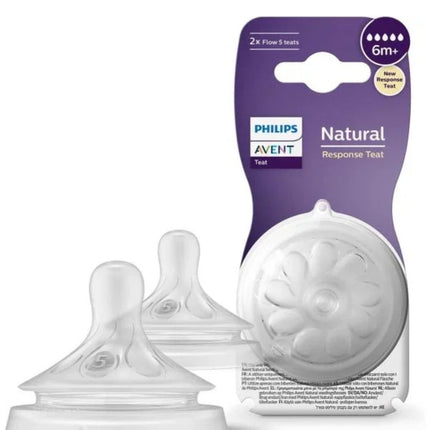 Philips Avent Natural Response Nipple Flow 5 (6M+) - 2 Pack