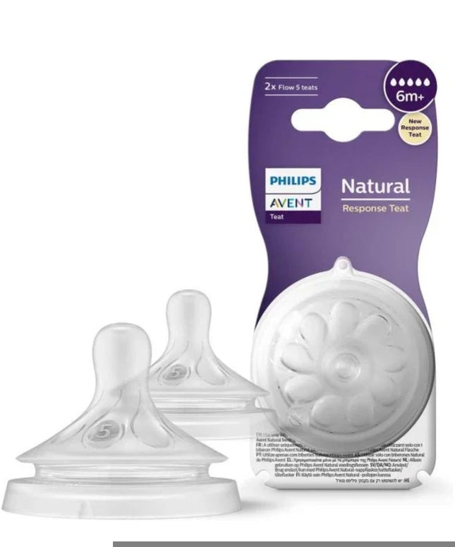 Philips Avent Natural Response Nipple Flow 5 (6M+) - 2 Pack