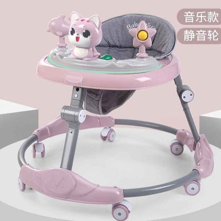 مشاية أطفال دائري معدن شكل قطة | baby Walker cat shape