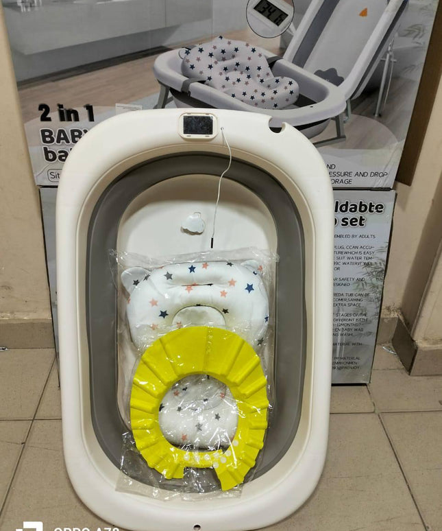 بانيو استحمام 2 فى 1 بمقياس حرارة و شاور كاب