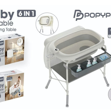 ترابيزه غيار و بانيو استحمام من بوبي بابا |
Popypapa Baby bath stand & diaper changer