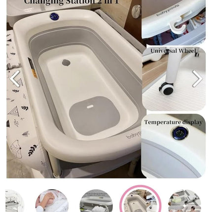 ترابيزه غيار و بانيو استحمام من بوبي بابا |
Popypapa Baby bath stand & diaper changer