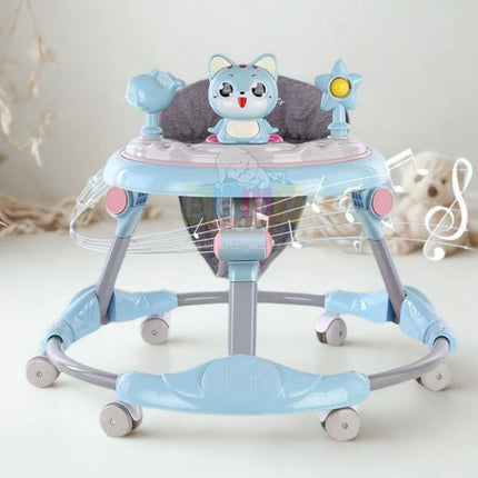 مشاية أطفال دائري معدن شكل قطة | baby Walker cat shape