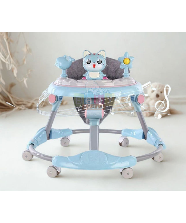 مشاية أطفال دائري معدن شكل قطة | baby Walker cat shape