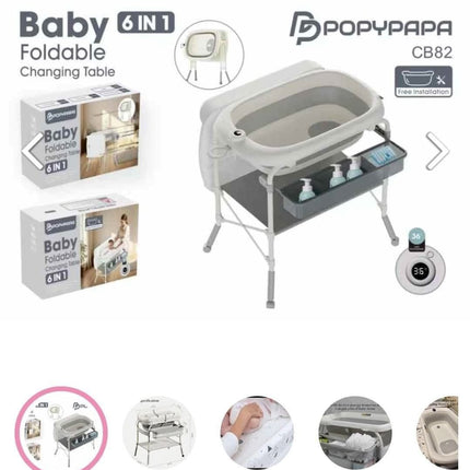 ترابيزه غيار و بانيو استحمام من بوبي بابا |
Popypapa Baby bath stand & diaper changer
