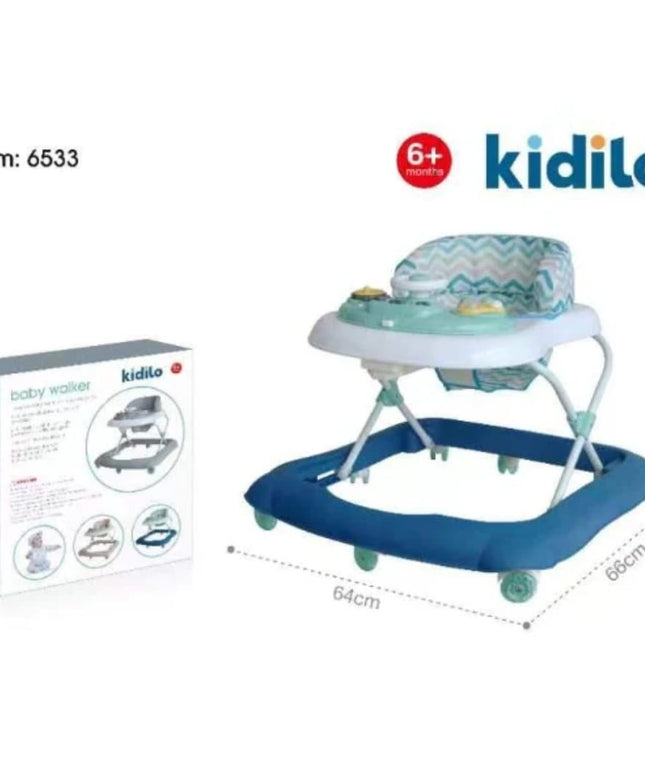 Kidilo 6533 – Baby Activity Walker with Toys | مشاية أطفال آمنة من كيديلو