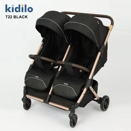 Kidilo Twin Stroller T22 | عربة أطفال توأم كيديلو T22