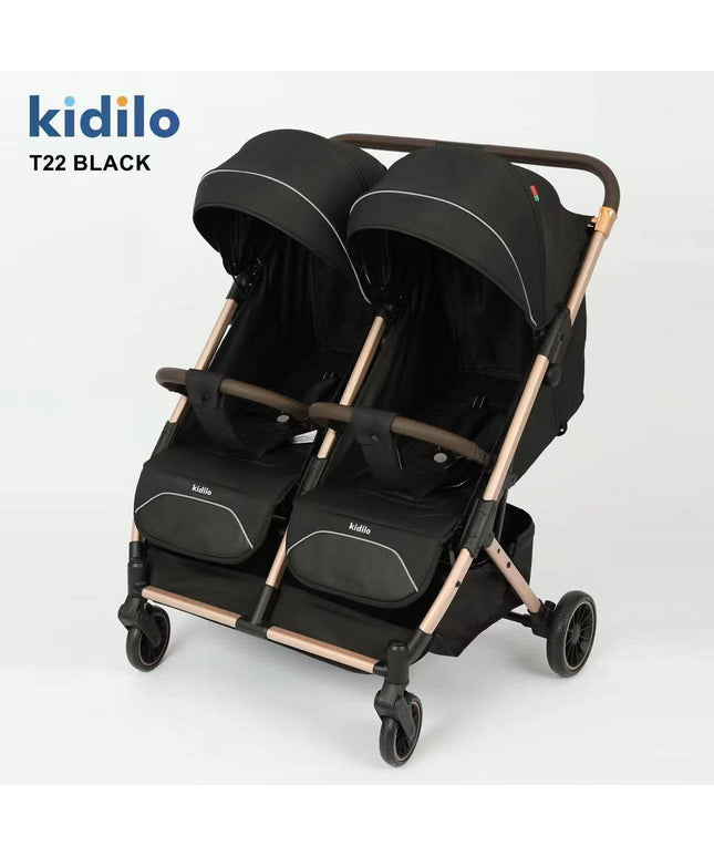 Kidilo Twin Stroller T22 | عربة أطفال توأم كيديلو T22